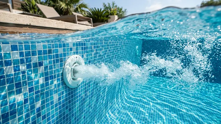 vazamento no retorno da piscina